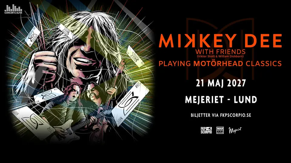 Mikkey Dee With Friends Playing Motörhead Classics — Mejeriet, Lund