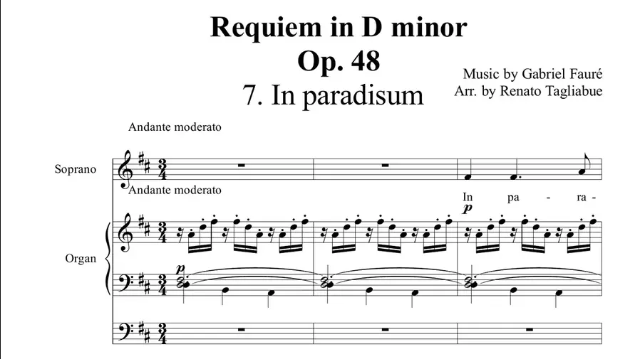 Gabriel Fauré – Requiem, version för orgel och kör — Högalidskyrkan, Stockholm