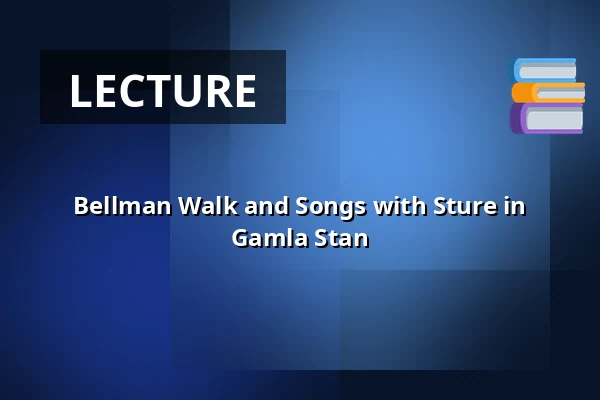 Bellman Walk and Songs with Sture in Gamla Stan — Järntorget in Gamla Stan at Evert Taube Statue, Stockholm