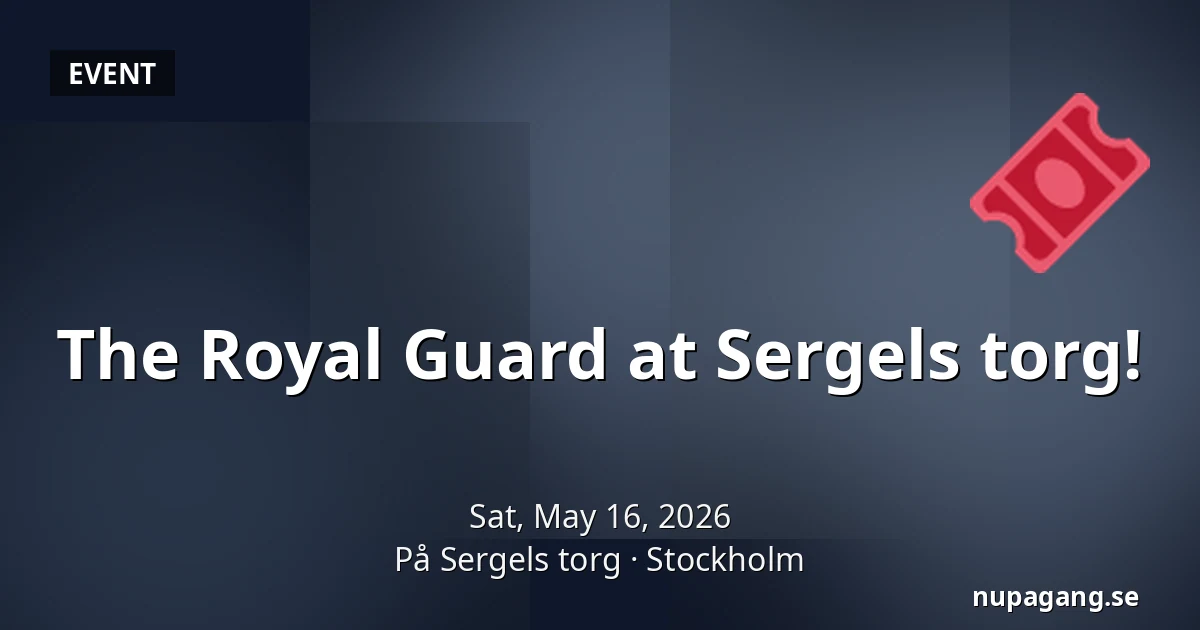 The Royal Guard at Sergels torg! — På Sergels torg, Stockholm