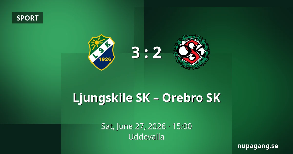 Ljungskile SK – Orebro SK — Uddevalla