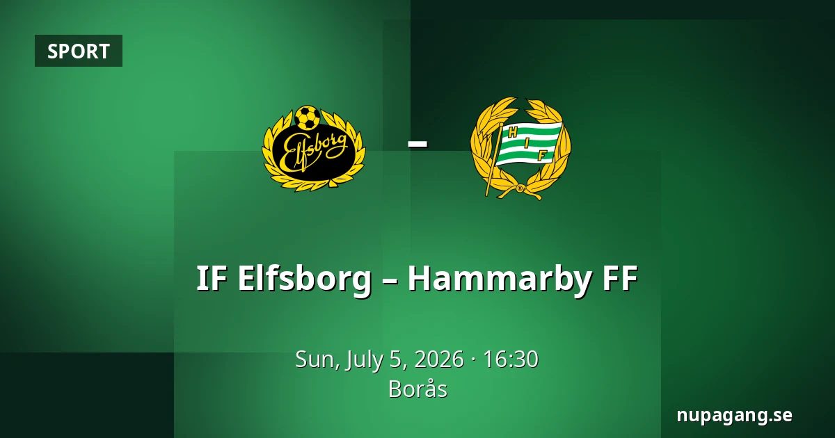 IF Elfsborg – Hammarby FF — Borås