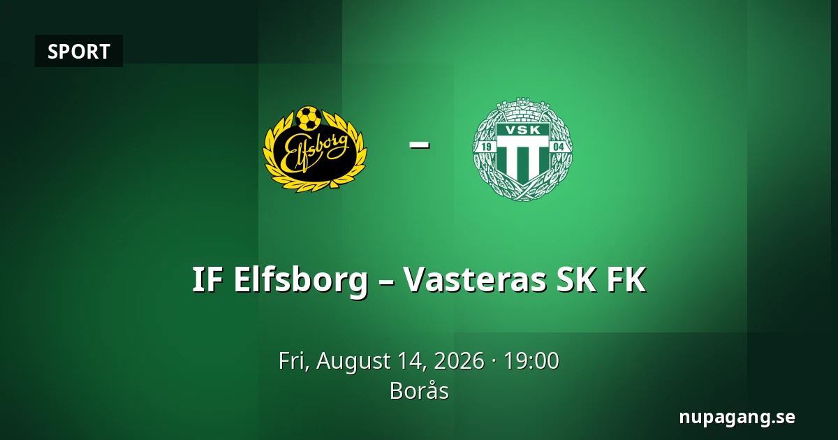 IF Elfsborg – Vasteras SK FK — Borås