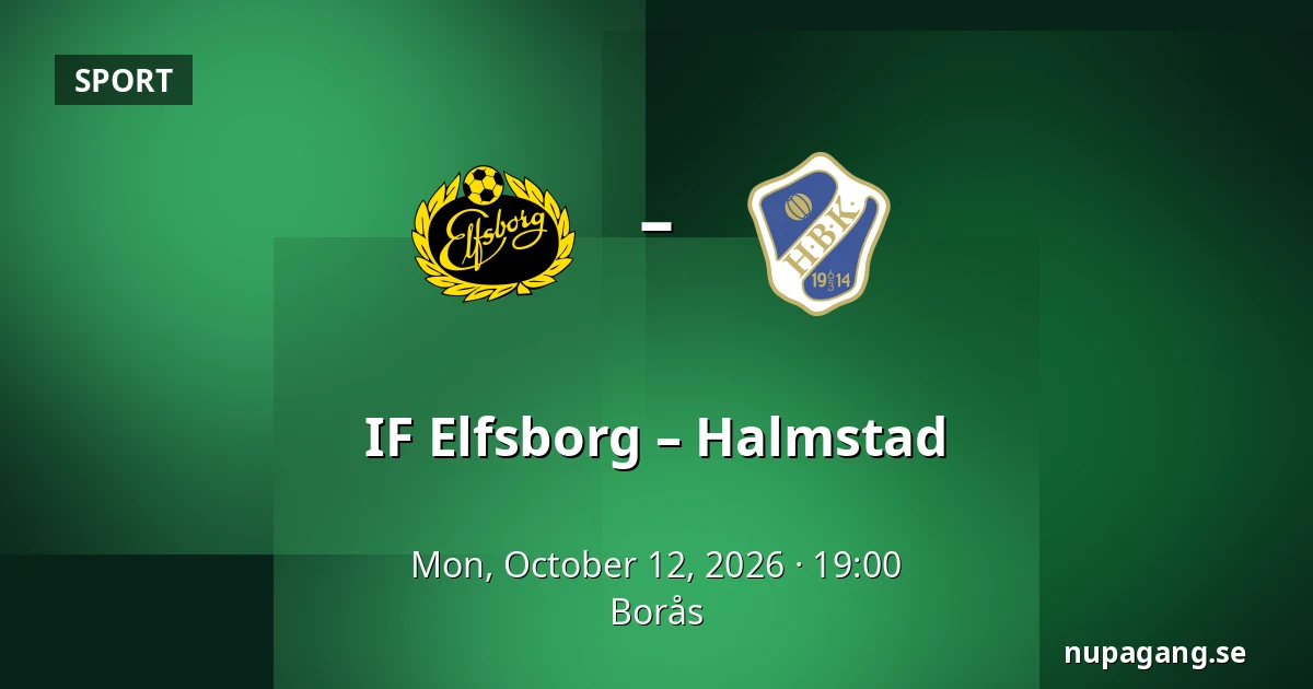 IF Elfsborg – Halmstad — Borås