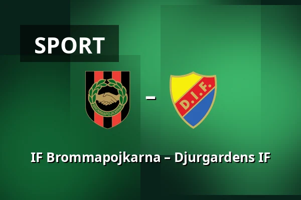 IF Brommapojkarna – Djurgardens IF — Grimsta IP, Stockholm