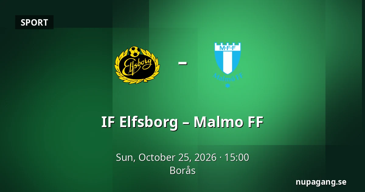 IF Elfsborg – Malmo FF — Borås