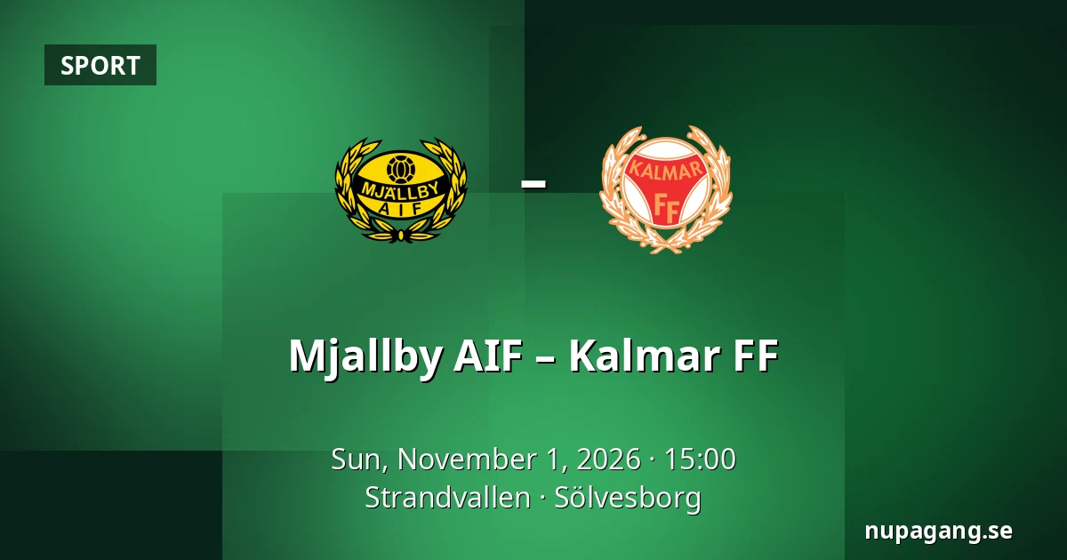 Mjallby AIF – Kalmar FF — Strandvallen, Sölvesborg