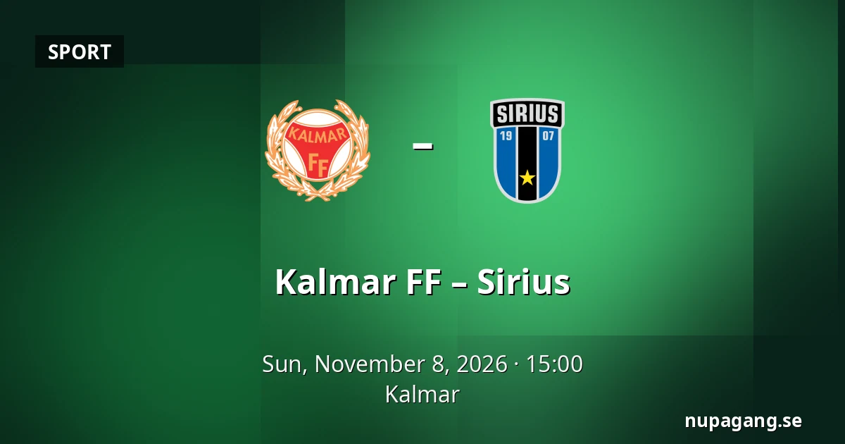 Kalmar FF – Sirius — Kalmar