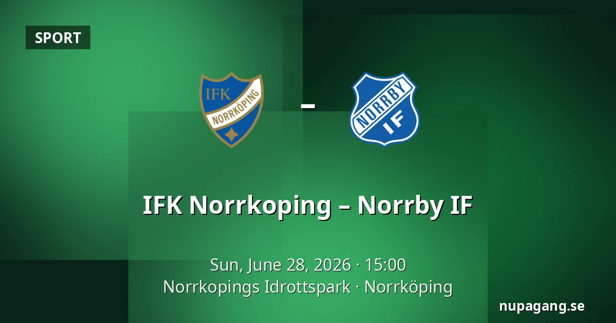 IFK Norrkoping – Norrby IF — Norrkopings Idrottspark, Norrköping