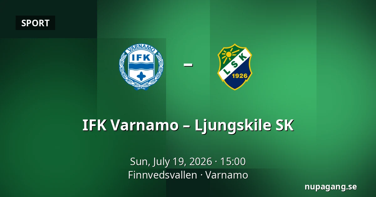 IFK Varnamo – Ljungskile SK — Finnvedsvallen, Varnamo