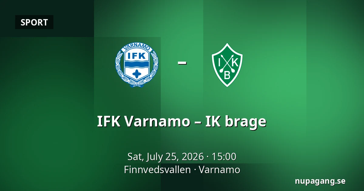IFK Varnamo – IK brage — Finnvedsvallen, Varnamo