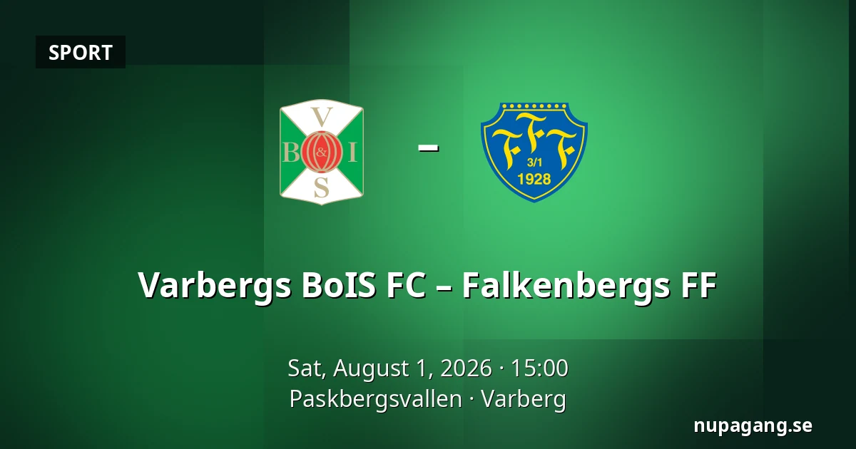 Varbergs BoIS FC – Falkenbergs FF — Paskbergsvallen, Varberg