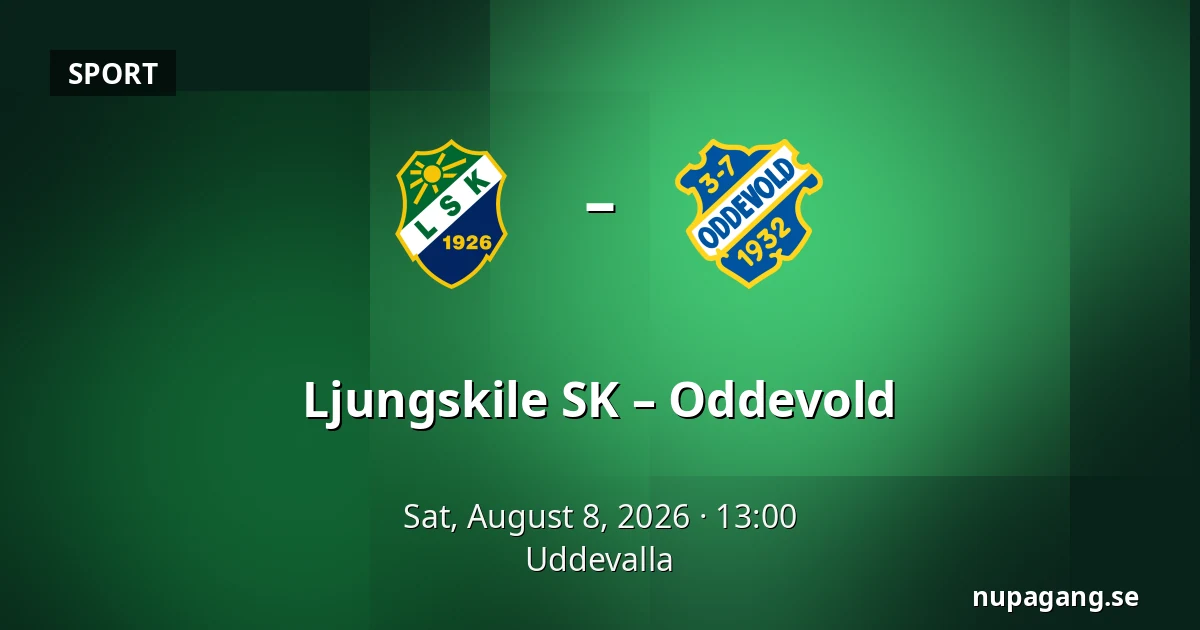 Ljungskile SK – Oddevold — Uddevalla