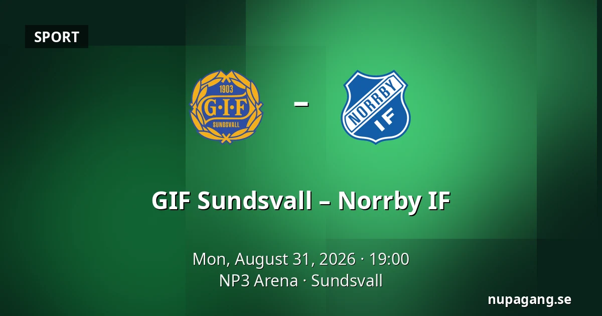 GIF Sundsvall – Norrby IF — NP3 Arena, Sundsvall