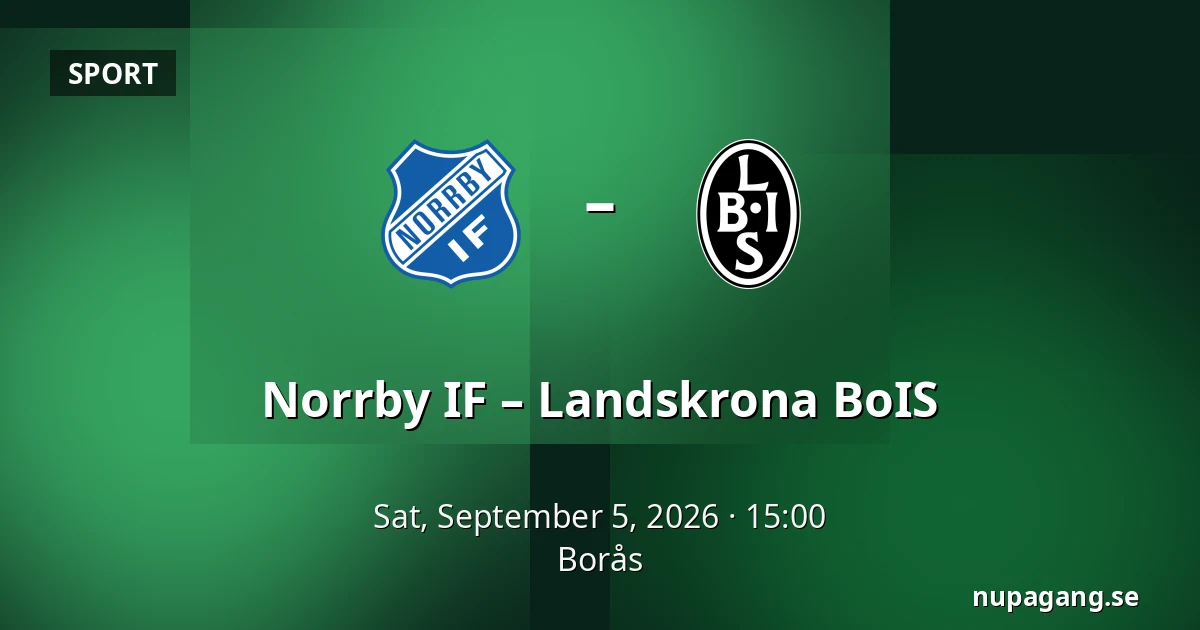 Norrby IF – Landskrona BoIS — Borås