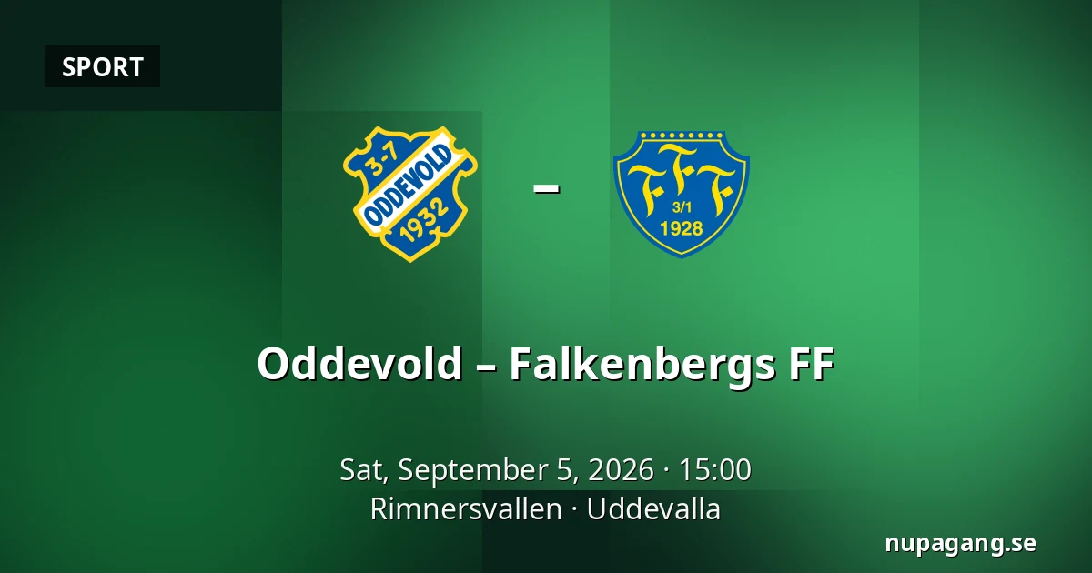 Oddevold – Falkenbergs FF — Rimnersvallen, Uddevalla