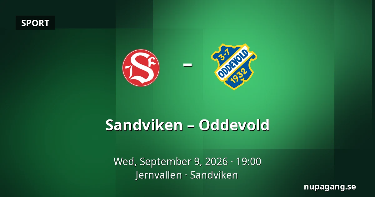 Sandviken – Oddevold — Jernvallen, Sandviken