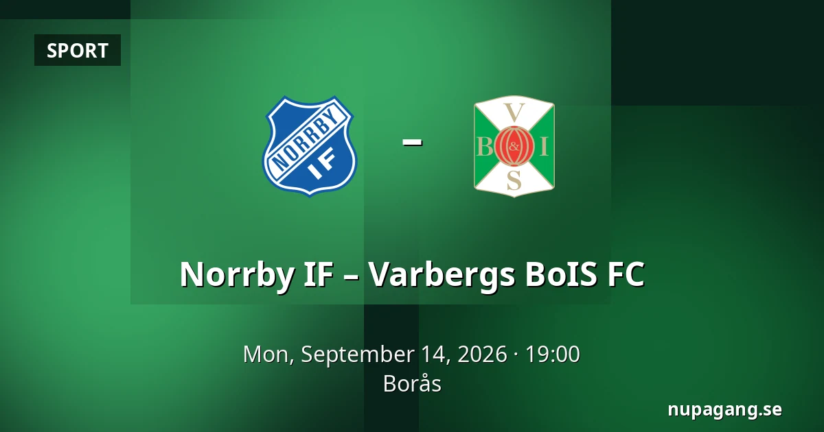 Norrby IF – Varbergs BoIS FC — Borås