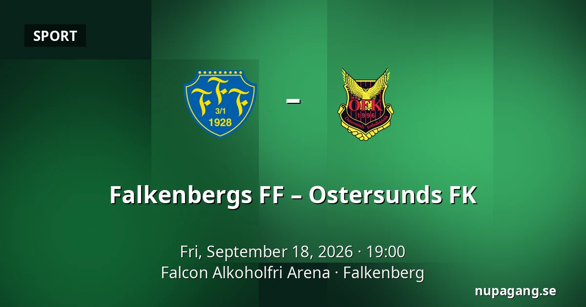 Falkenbergs FF – Ostersunds FK — Falcon Alkoholfri Arena, Falkenberg