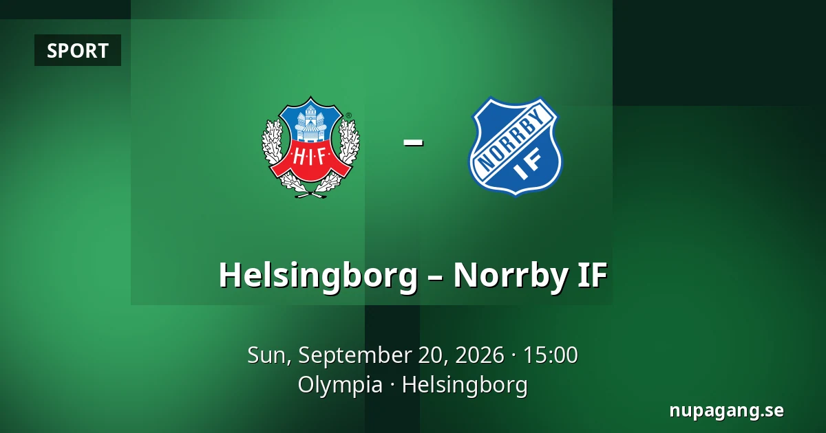 Helsingborg – Norrby IF — Olympia, Helsingborg