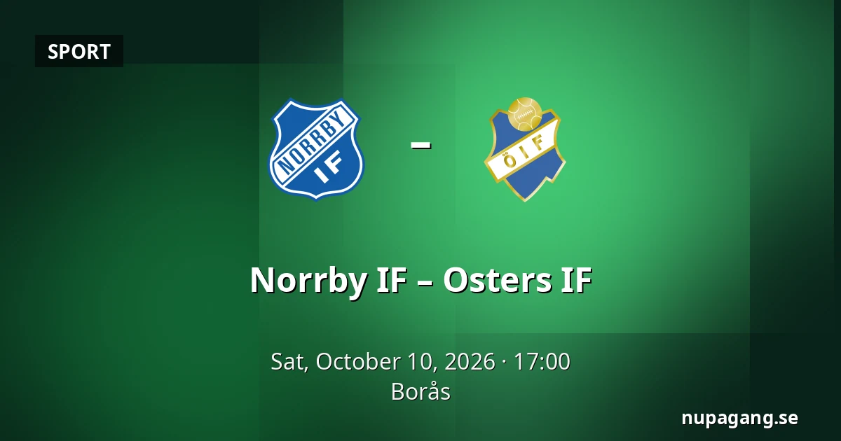Norrby IF – Osters IF — Borås
