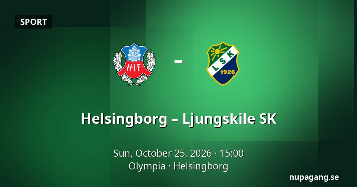 Helsingborg – Ljungskile SK — Olympia, Helsingborg