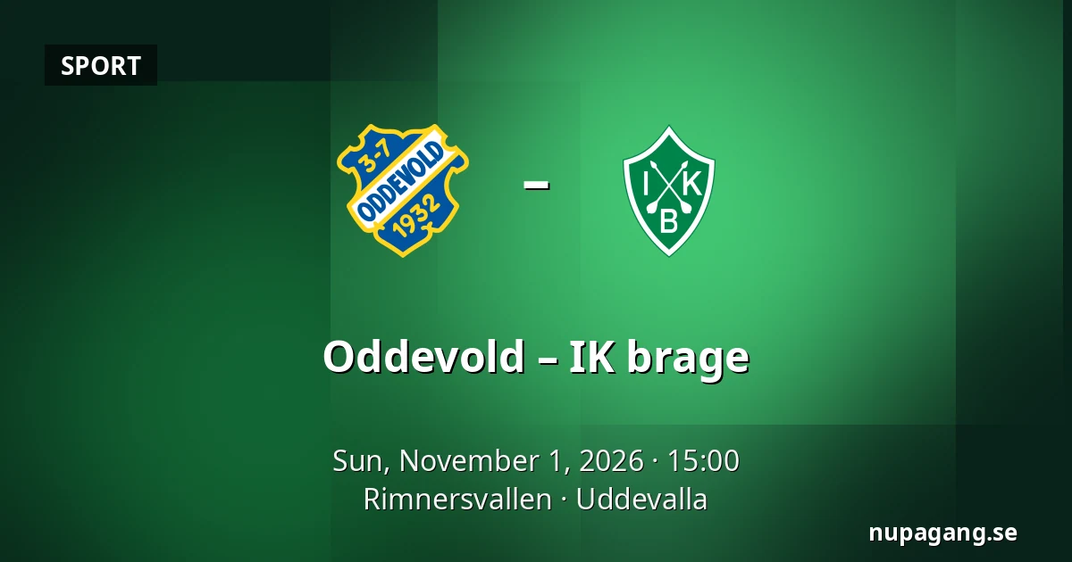 Oddevold – IK brage — Rimnersvallen, Uddevalla