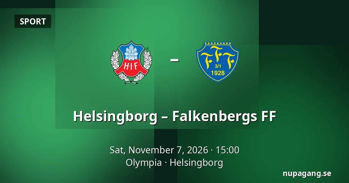 Helsingborg – Falkenbergs FF — Olympia, Helsingborg