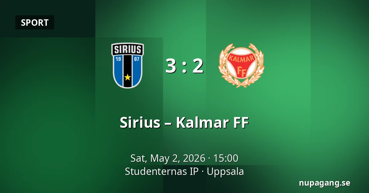 Sirius – Kalmar FF — Studenternas IP, Uppsala