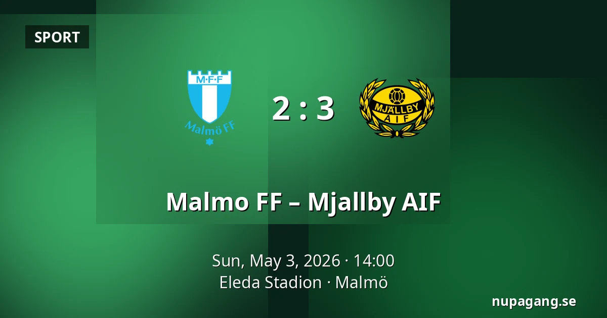 Malmo FF – Mjallby AIF — Eleda Stadion, Malmö