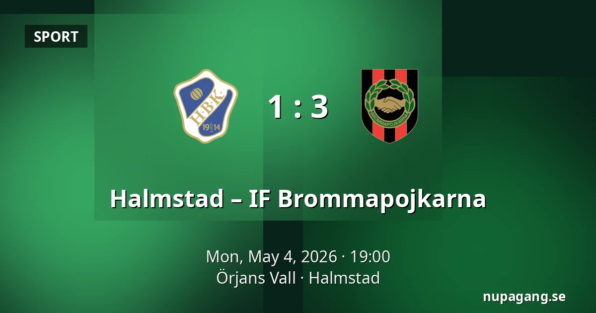 Halmstad – IF Brommapojkarna — Örjans Vall, Halmstad