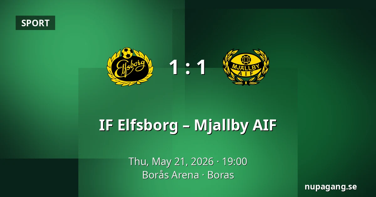 IF Elfsborg – Mjallby AIF — Borås Arena, Boras