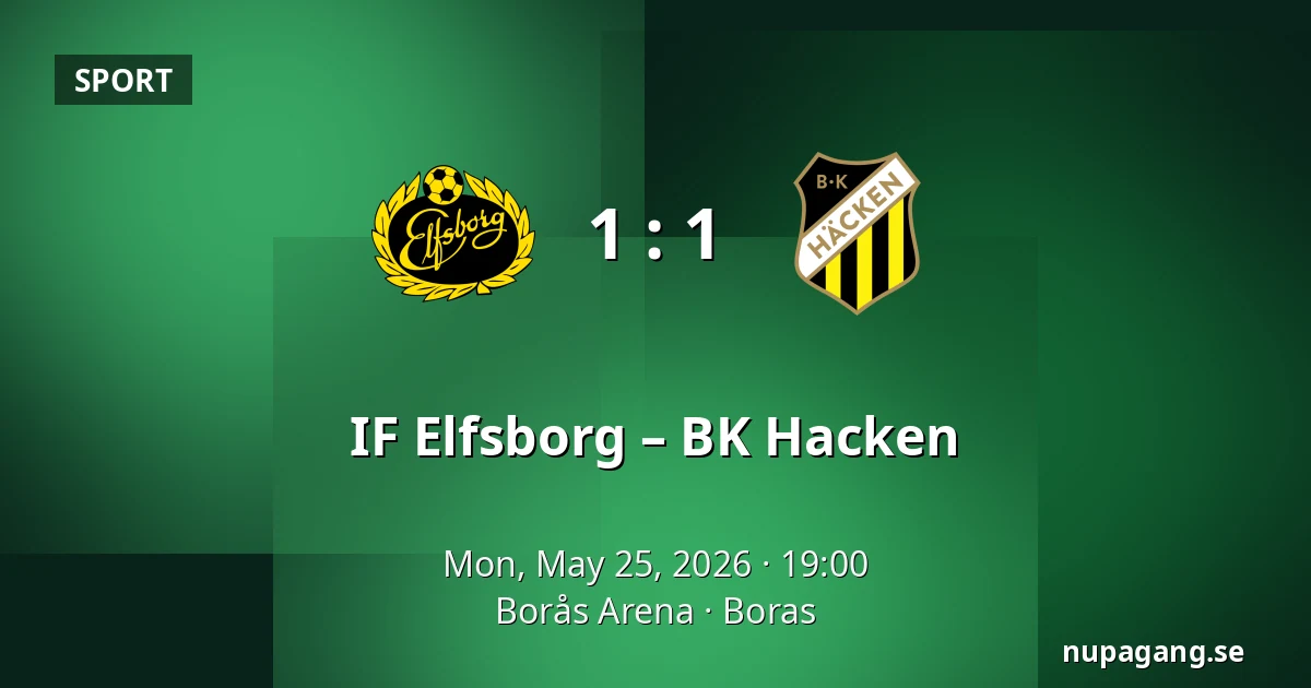 IF Elfsborg – BK Hacken — Borås Arena, Boras