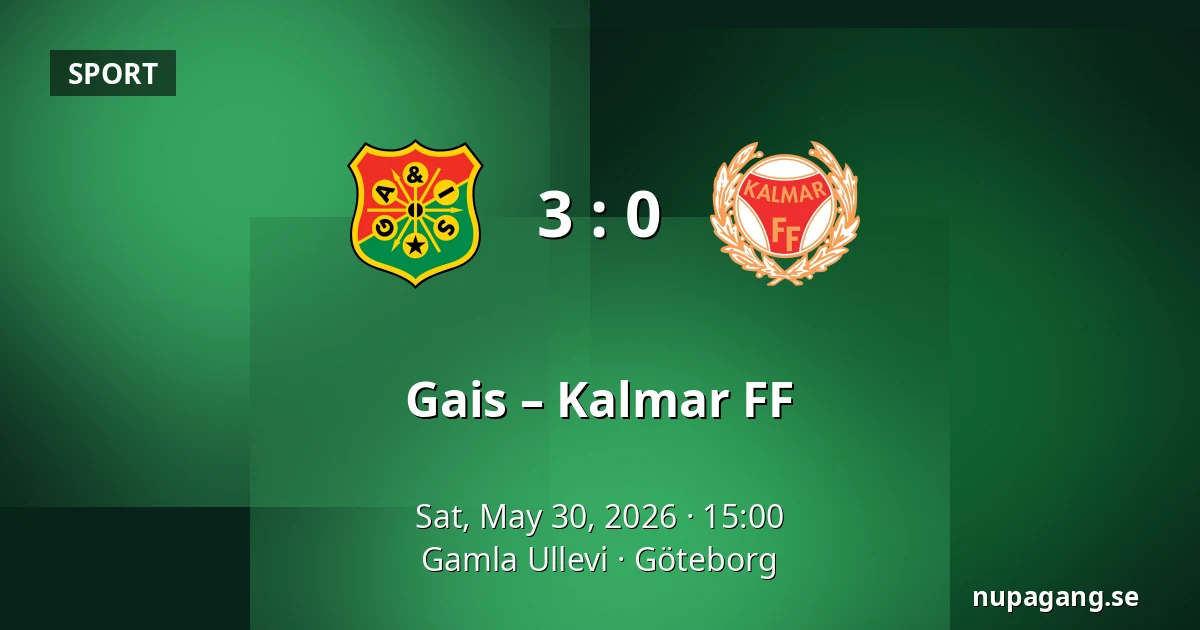 Gais – Kalmar FF — Gamla Ullevi, Gothenburg