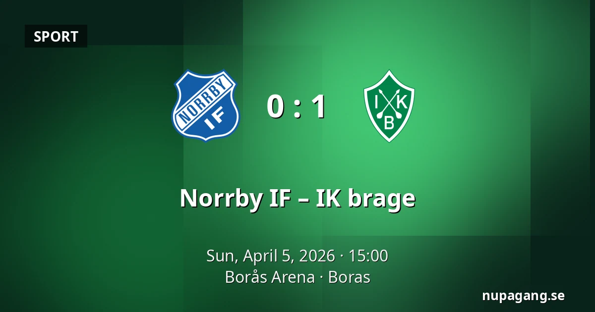 Norrby IF – IK brage — Borås Arena, Boras