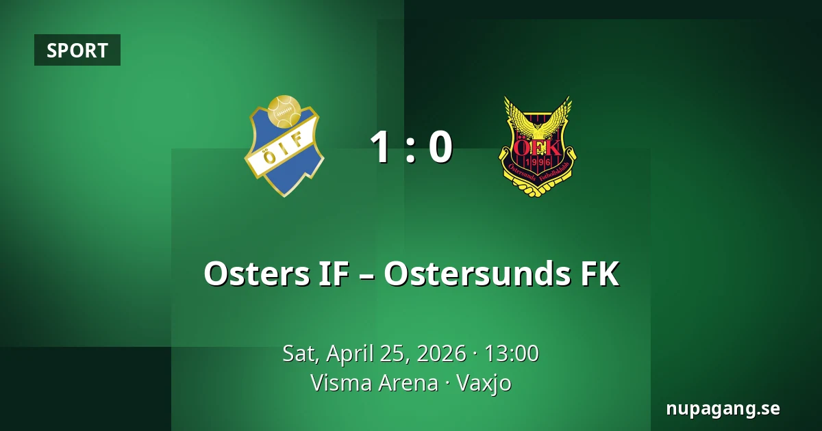 Osters IF – Ostersunds FK — Visma Arena, Vaxjo