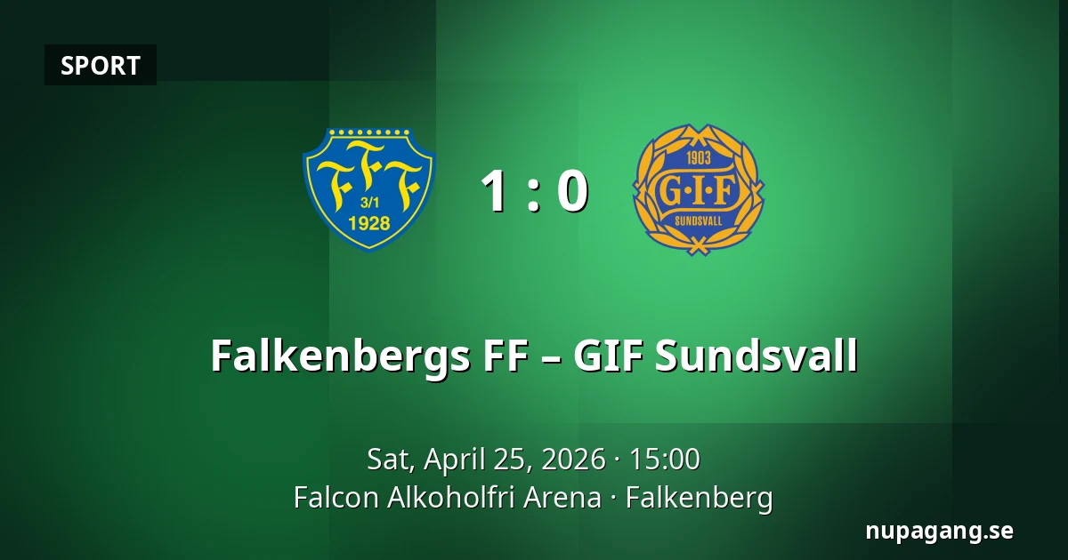 Falkenbergs FF – GIF Sundsvall — Falcon Alkoholfri Arena, Falkenberg