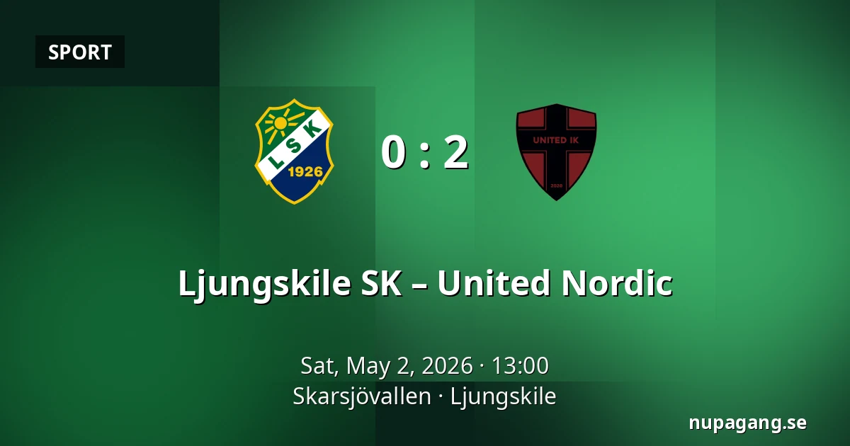 Ljungskile SK – United Nordic — Skarsjövallen, Uddevalla