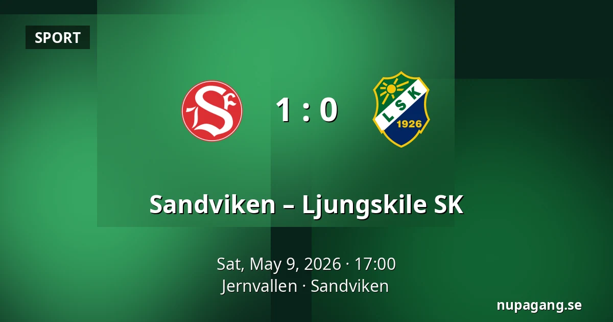 Sandviken – Ljungskile SK — Jernvallen, Sandviken