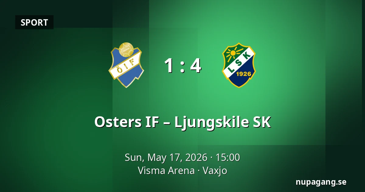 Osters IF – Ljungskile SK — Visma Arena, Vaxjo