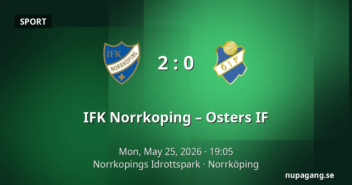IFK Norrkoping – Osters IF — Norrkopings Idrottspark, Norrköping