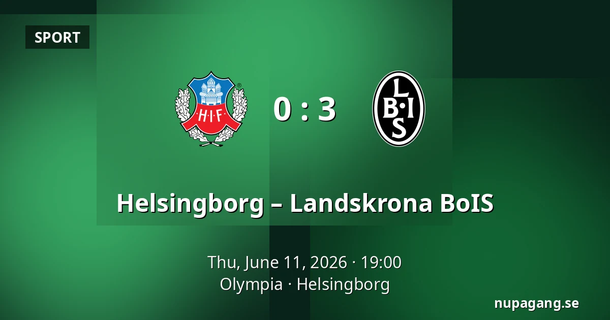 Helsingborg – Landskrona BoIS — Olympia, Helsingborg