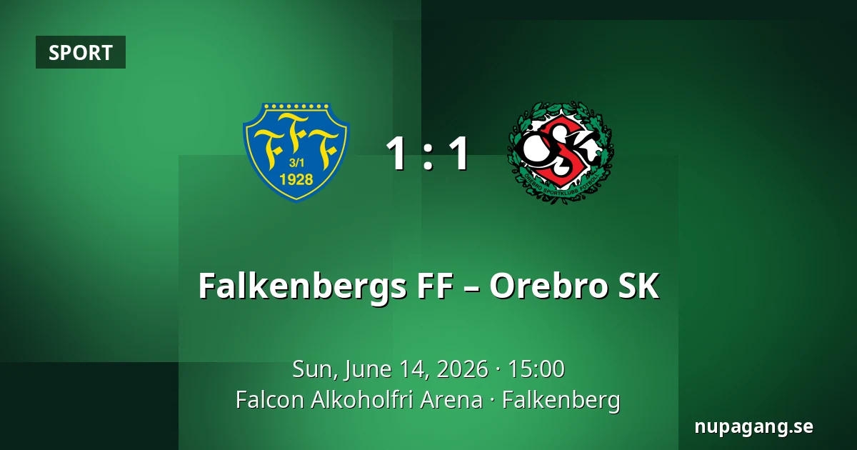 Falkenbergs FF – Orebro SK — Falcon Alkoholfri Arena, Falkenberg