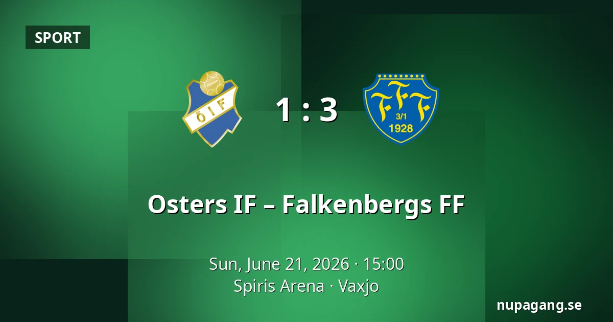 Osters IF – Falkenbergs FF — Spiris Arena, Vaxjo