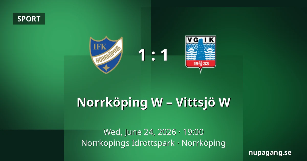 Norrköping W – Vittsjö W — Norrkopings Idrottspark, Norrköping