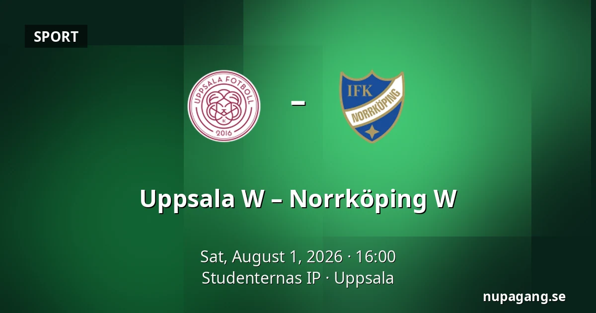 Uppsala W – Norrköping W — Studenternas IP, Uppsala