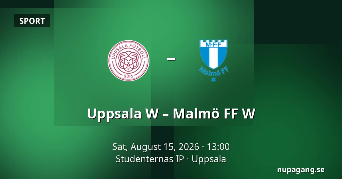 Uppsala W – Malmö FF W — Studenternas IP, Uppsala