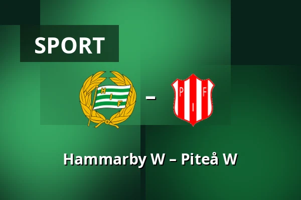 Hammarby W – Piteå W — Hammarby IP, Stockholm