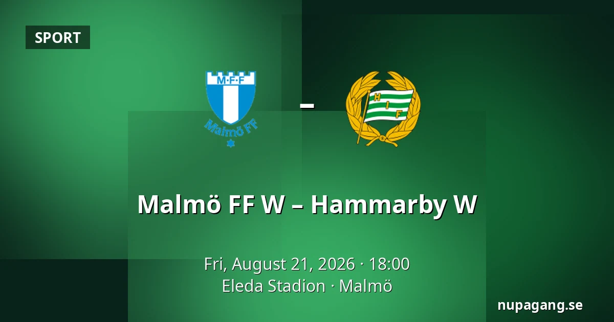 Malmö FF W – Hammarby W — Eleda Stadion, Malmö