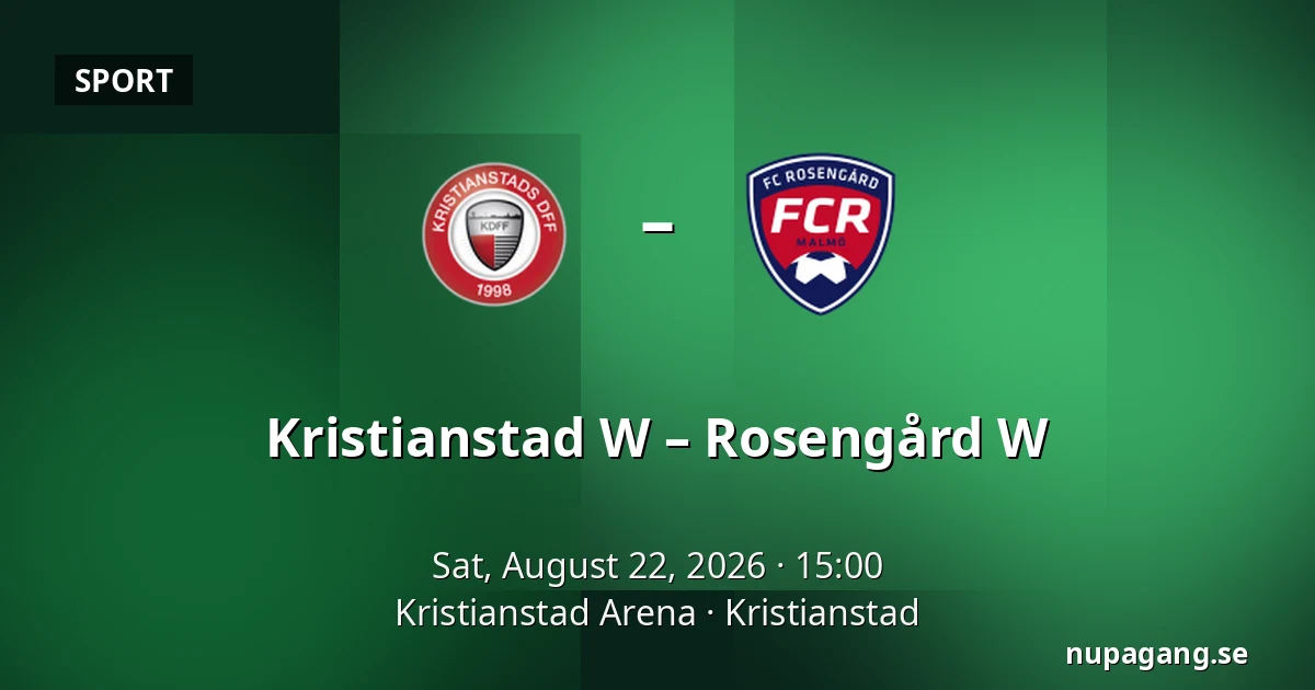Kristianstad W – Rosengård W — Kristianstad Arena, Kristianstad